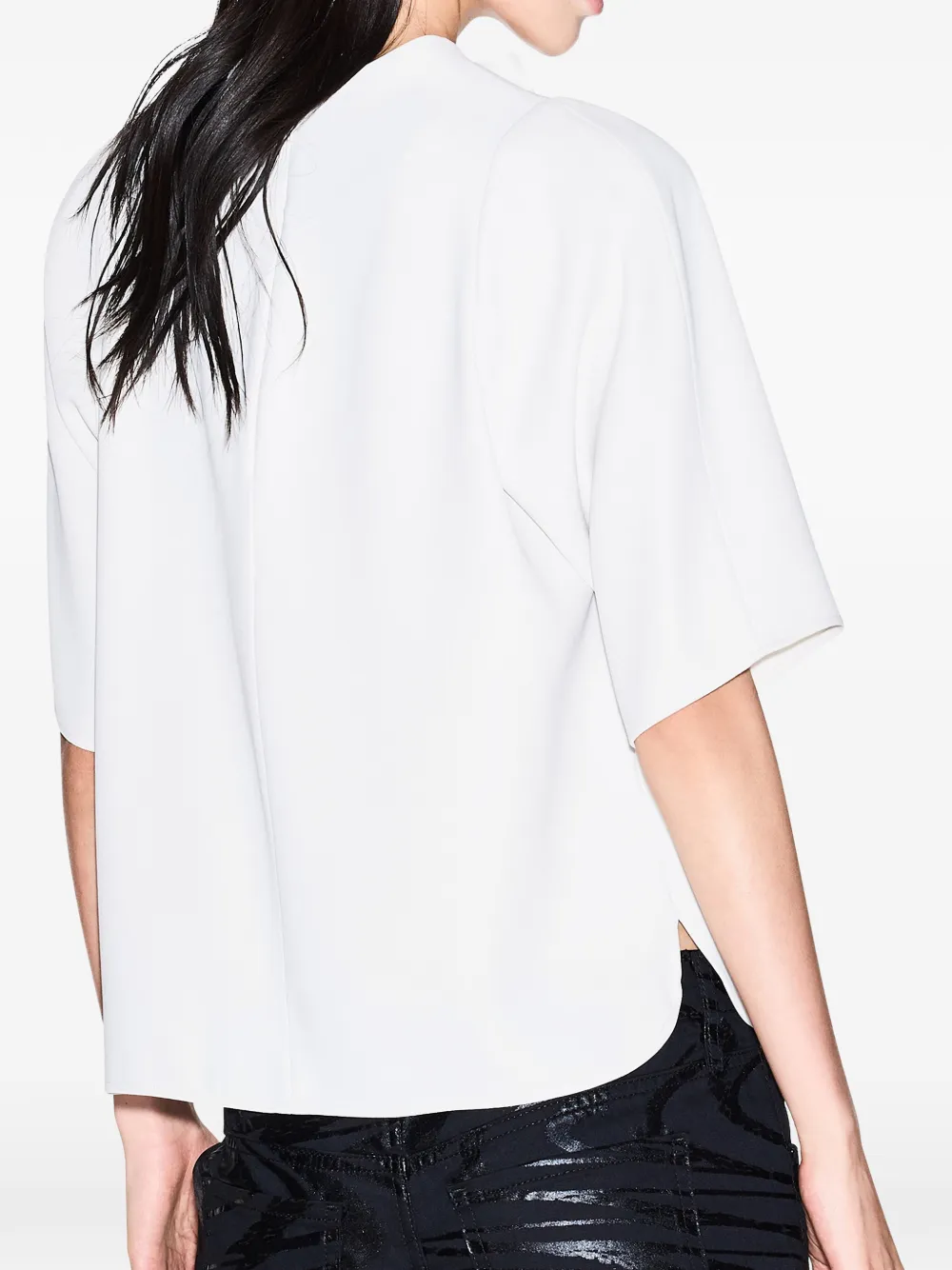  Armani Exchange Short-sleeve Blouse - Neutrals 