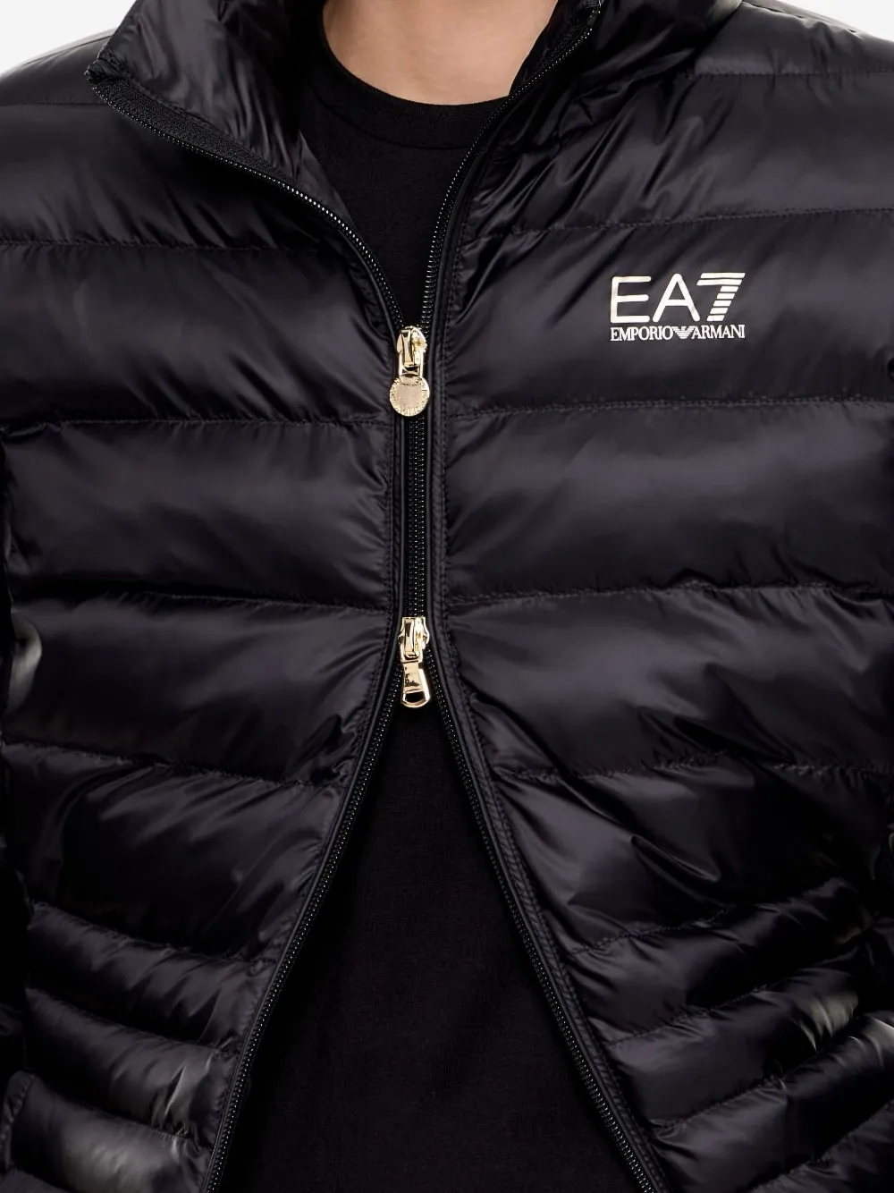 Ea7 Emporio Armani Jack met capuchon Zwart