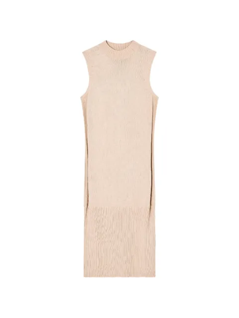 Armani Exchange vestido corto de canalé sin mangas