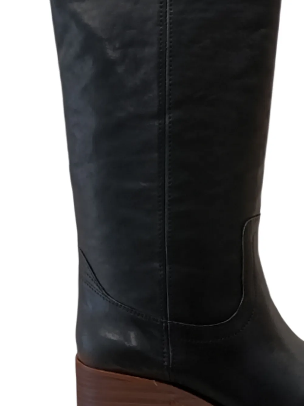 Jeffrey Campbell Reflect seam block heel boots Zwart