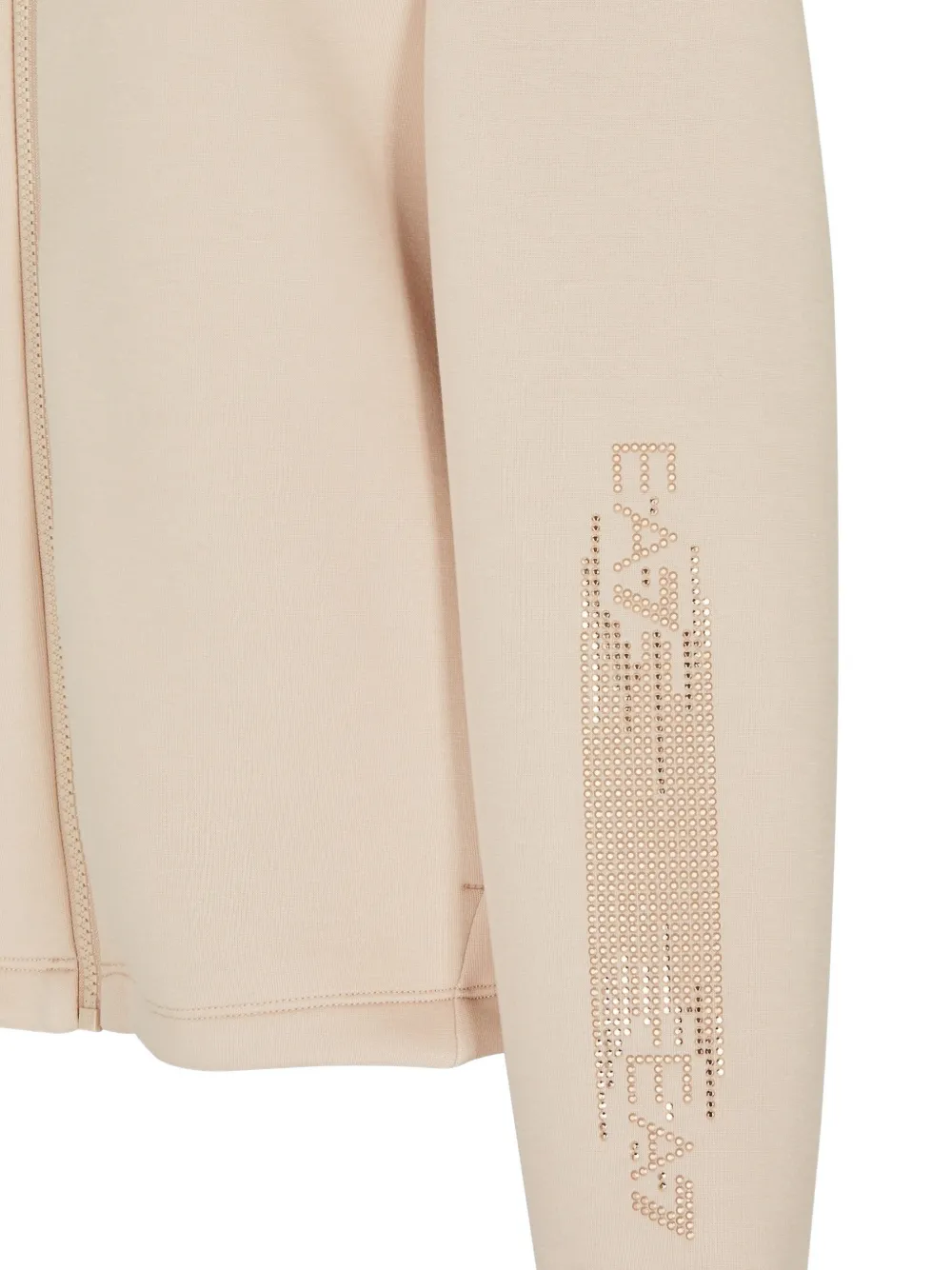 Ea7 Emporio Armani Verfraaide trui met rits Beige