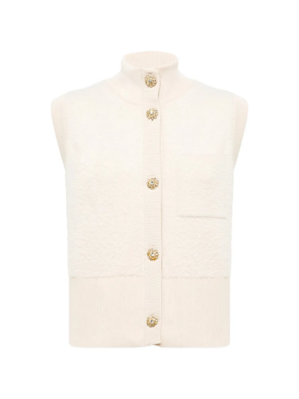 Blugirl button-embellished vest - Toni neutri
