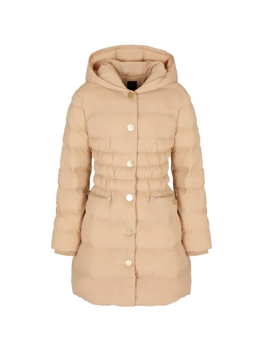 Armani Exchange hooded buttoned coat - Toni neutri