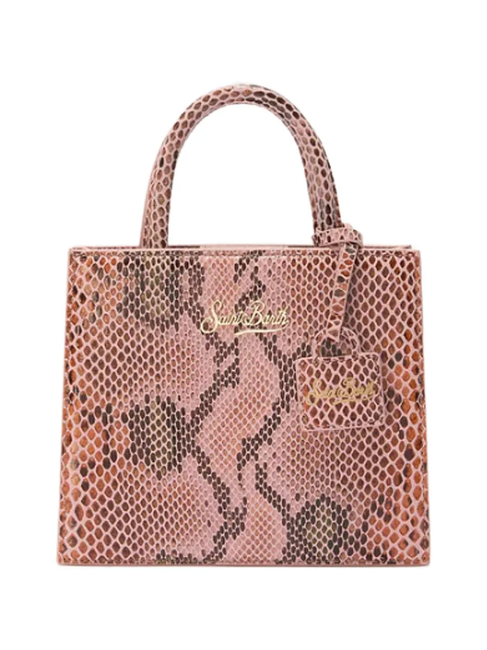 MC2 Saint Barth mini snake-print tote bag - Rosa