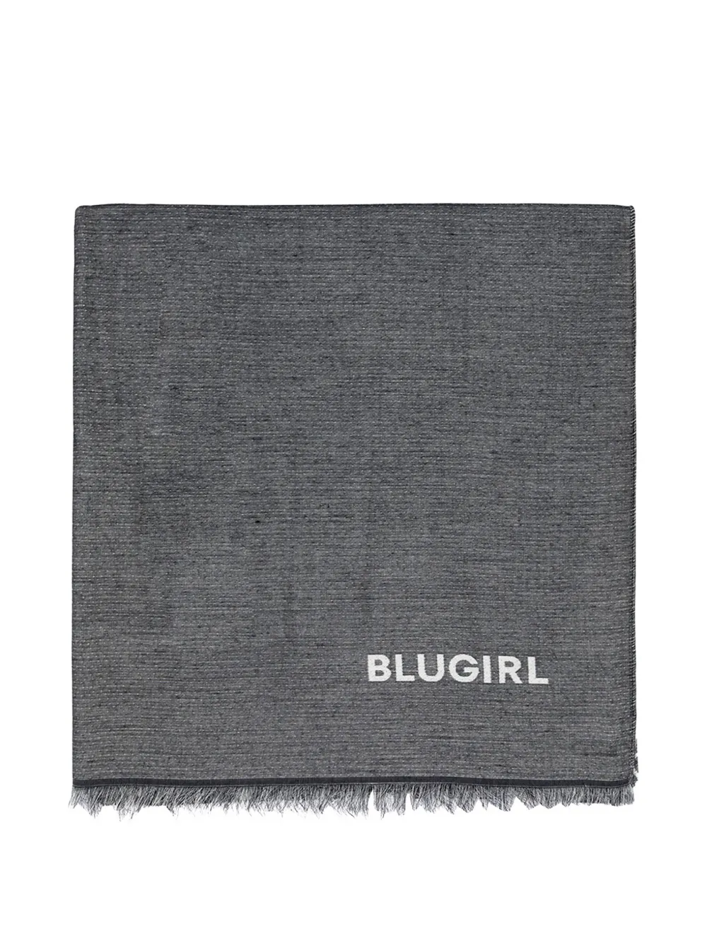 Blugirl floral print scarf - Grigio