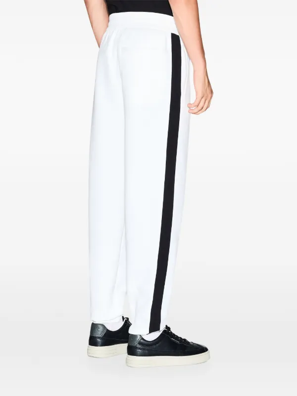 パンツ 2000s EMPORIO ARMANI stripe slacks pants Armani Exchange side-stripe Track Pants | White | FARFETCH