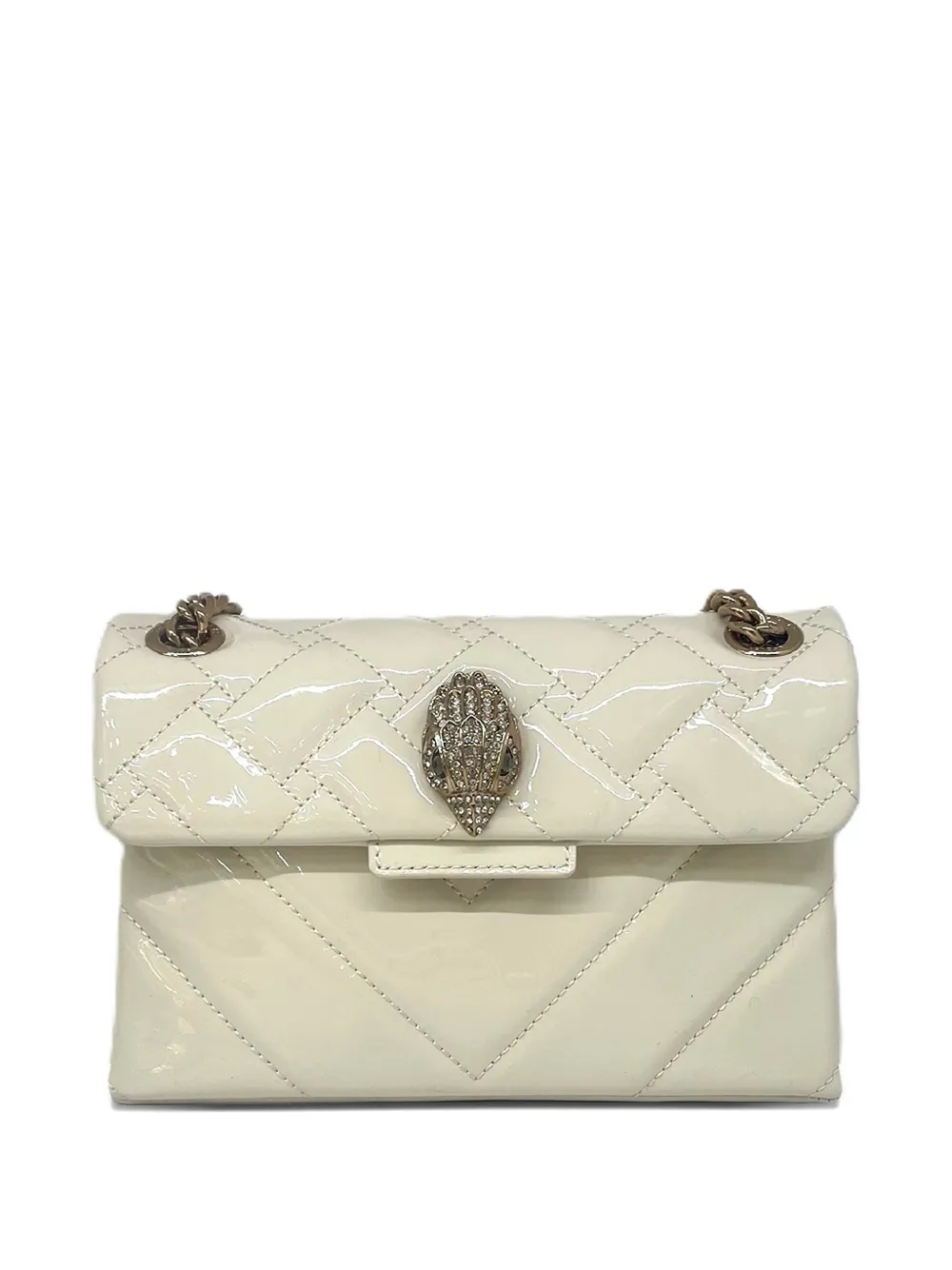 Kurt Geiger London quilted embellishment shoulder bag - Bianco