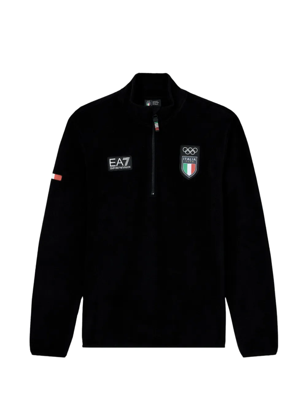 Ea7 Emporio Armani half-zip sweatshirt - Nero