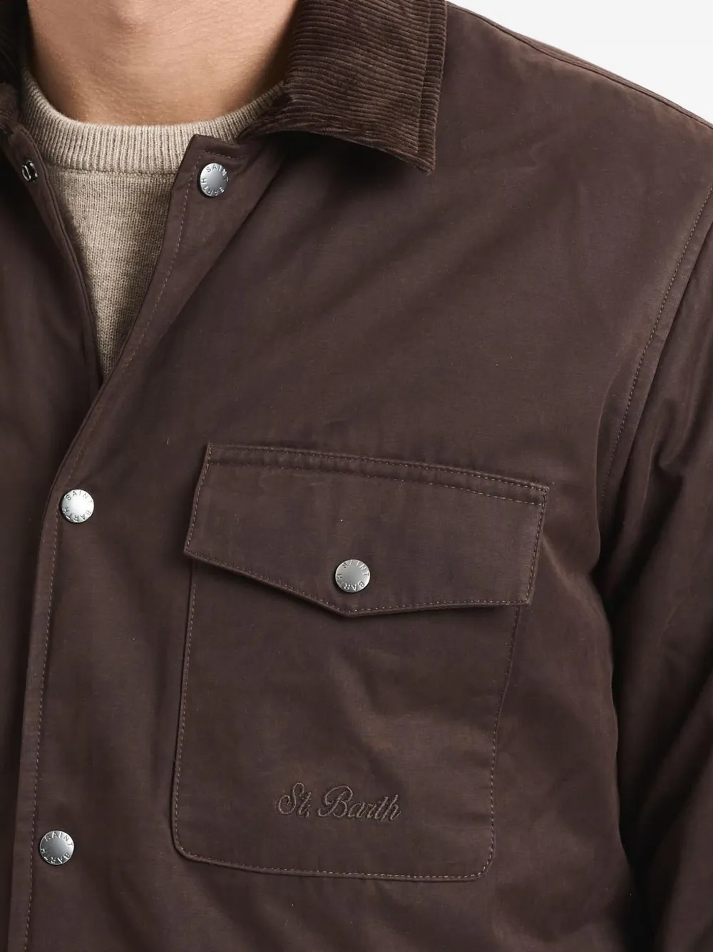 Corduroy-Collar Shirt