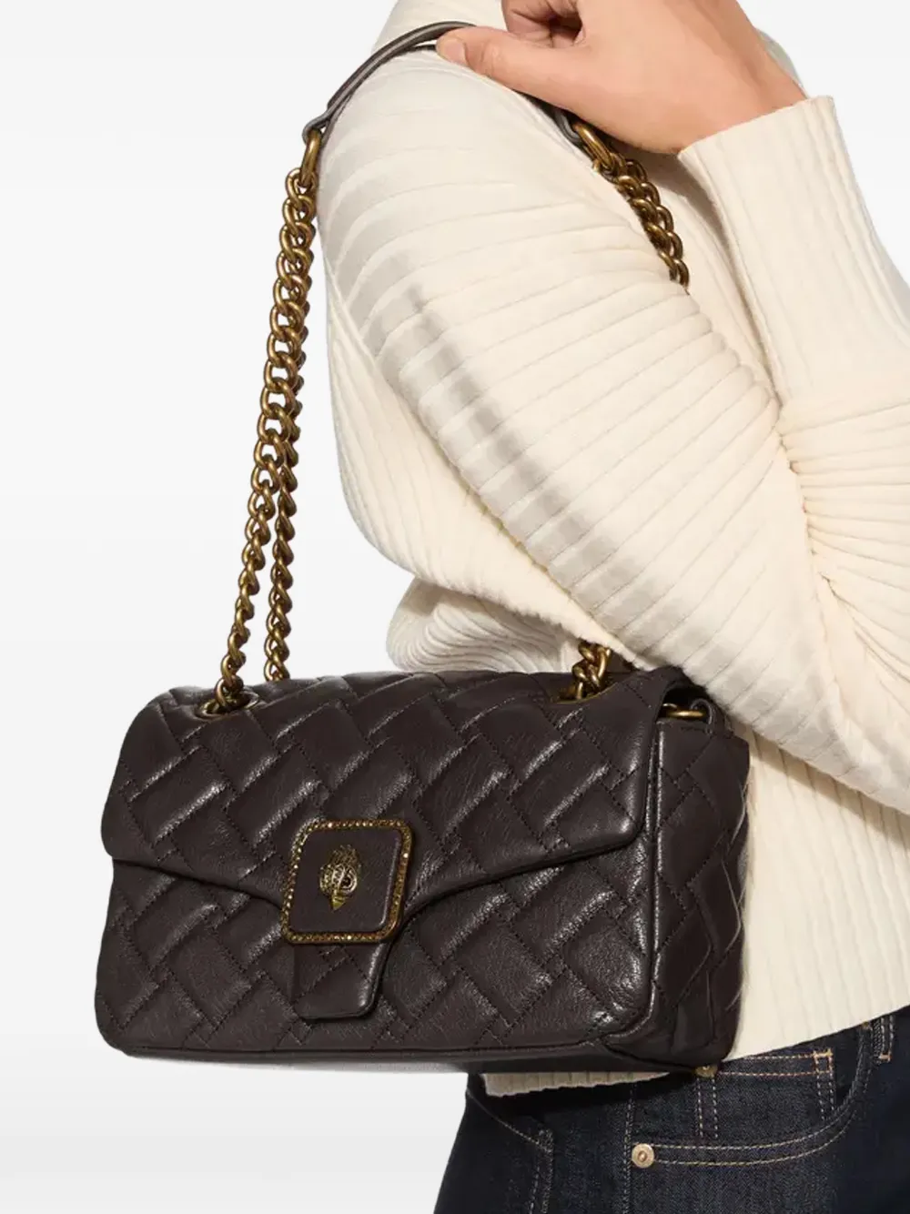 Kurt Geiger London Pimlico schoudertas Bruin