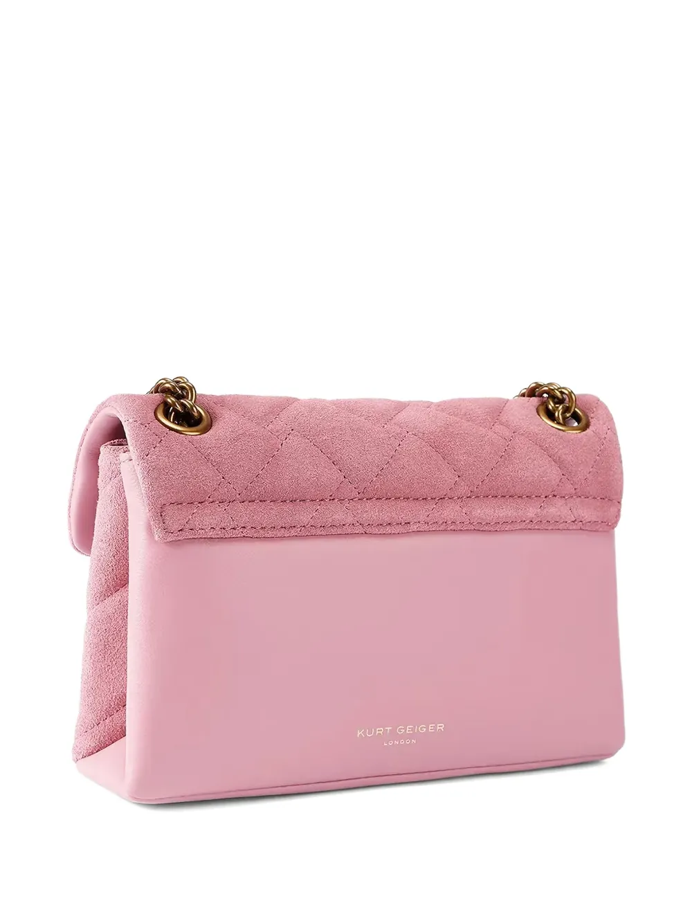 Kurt Geiger London The Kensington Quilted Suede Shoulder Bag
