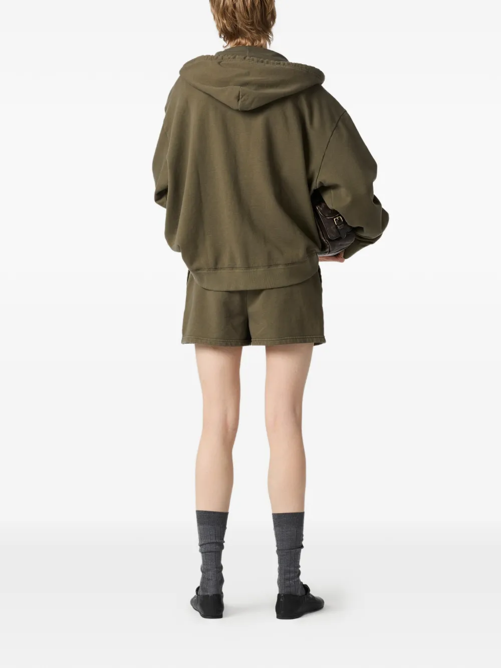Miu Shorts met logo-detail Groen