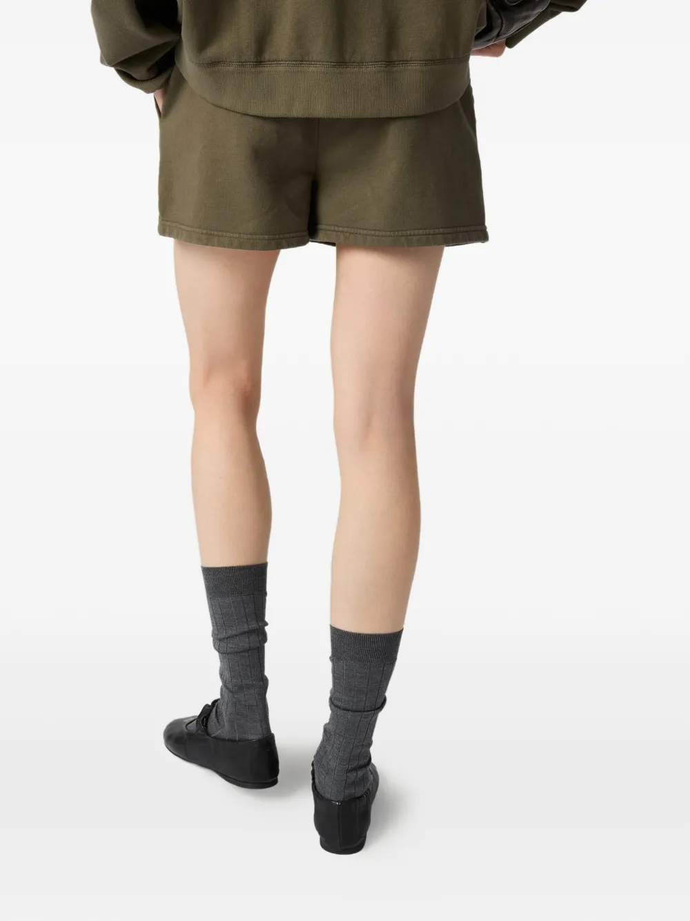 Miu Shorts met logo-detail Groen