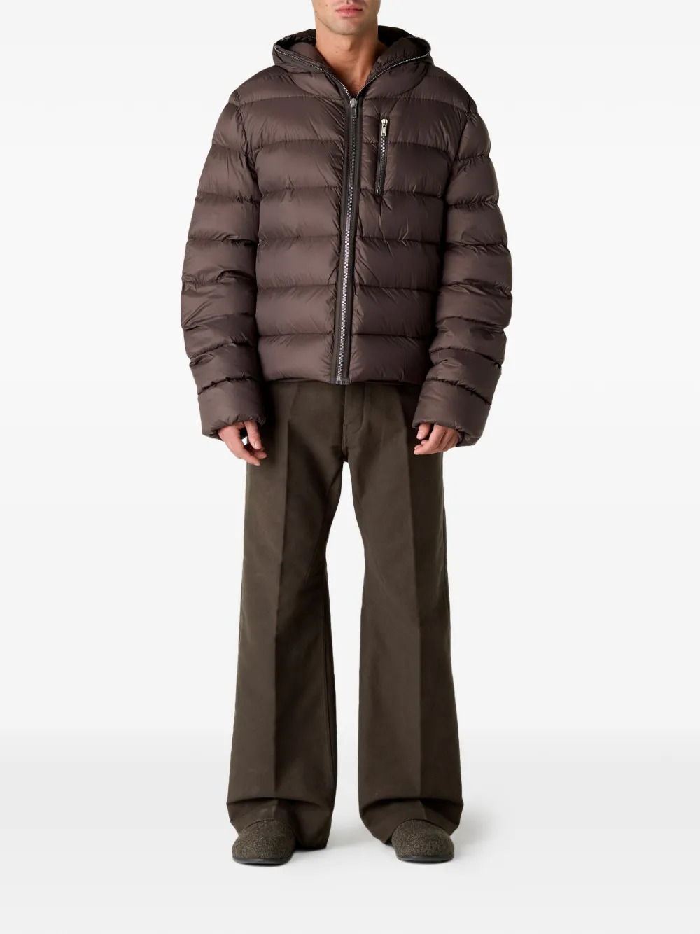  Rick Owens Geth Brushed Twill Jeans - Brown 