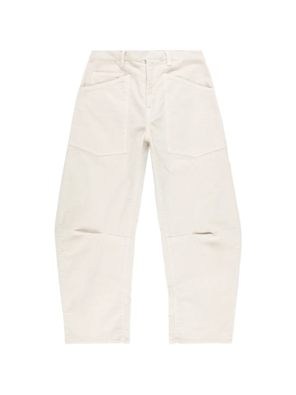 Nili Lotan Shon patch-pocket corduroy trousers - Toni neutri