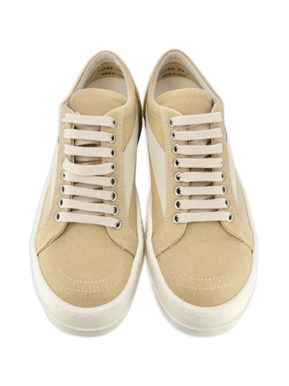 Rick Owens DRKSHDW Lido lace-up sneakers Beige