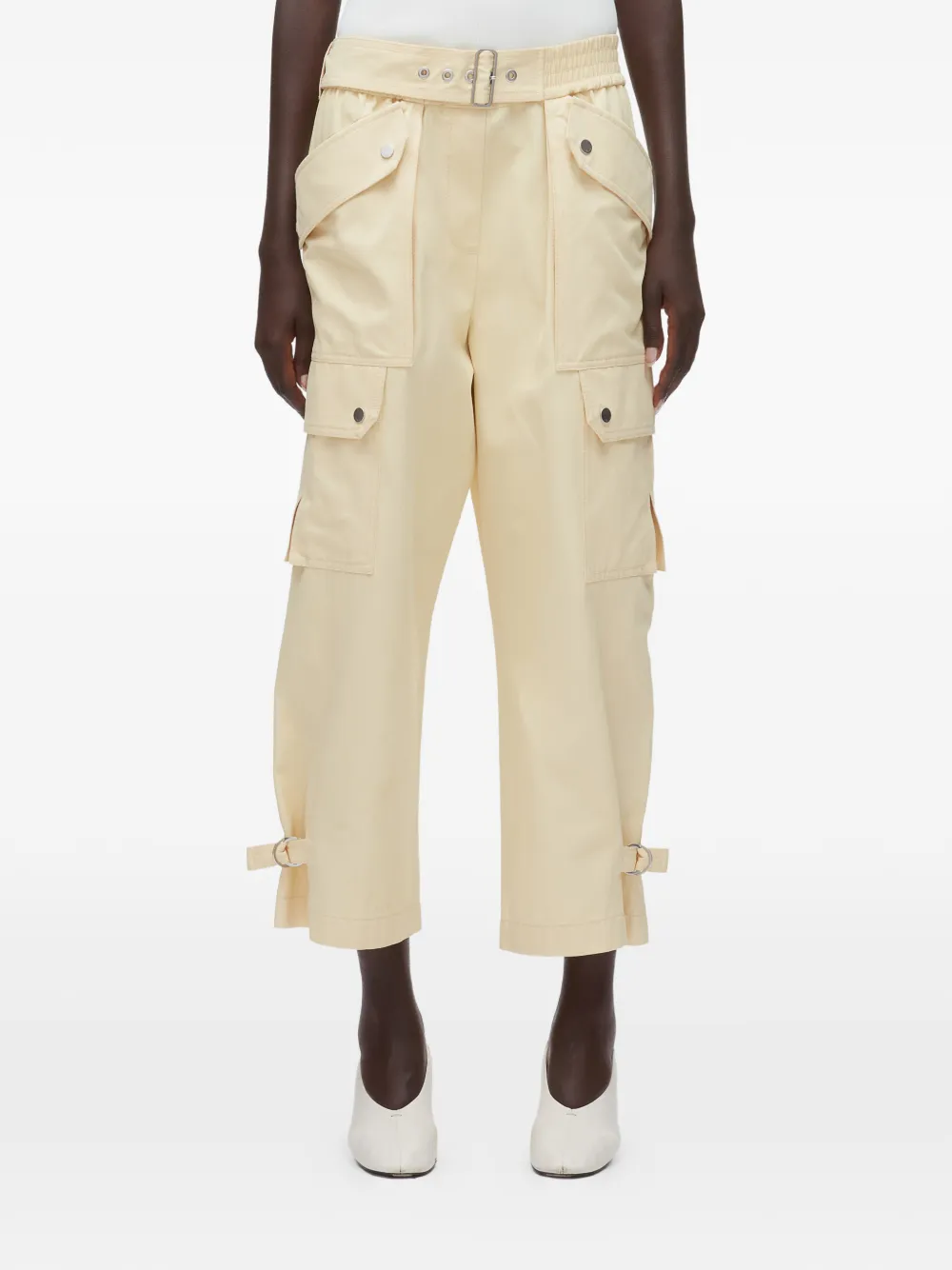3.1 Phillip Lim Broek met zak met ceintuur Beige