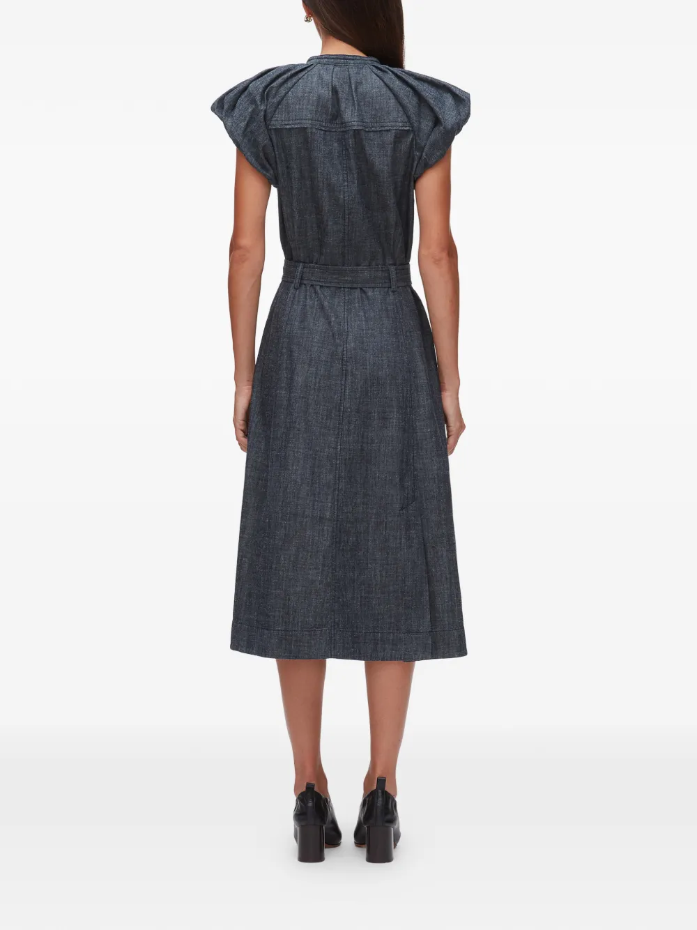 3.1 Phillip Lim Jurk met ceintuur Blauw