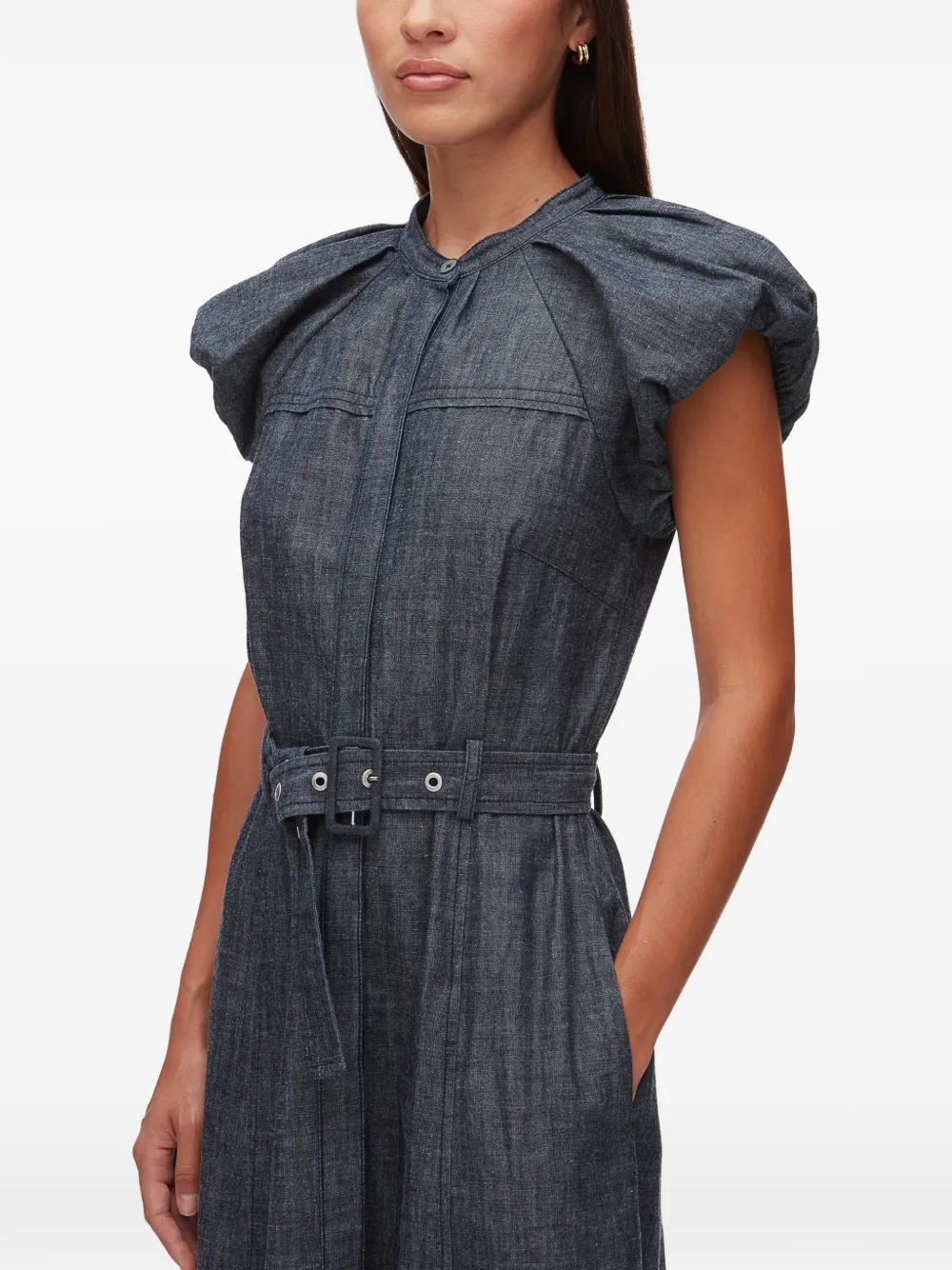 3.1 Phillip Lim Jurk met ceintuur Blauw