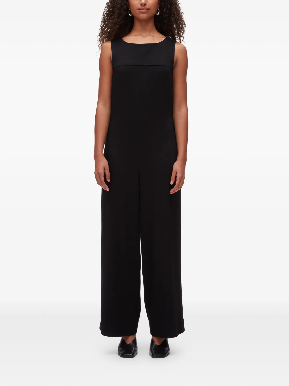 3.1 Phillip Lim Jumpsuit met vlak met knopen Zwart