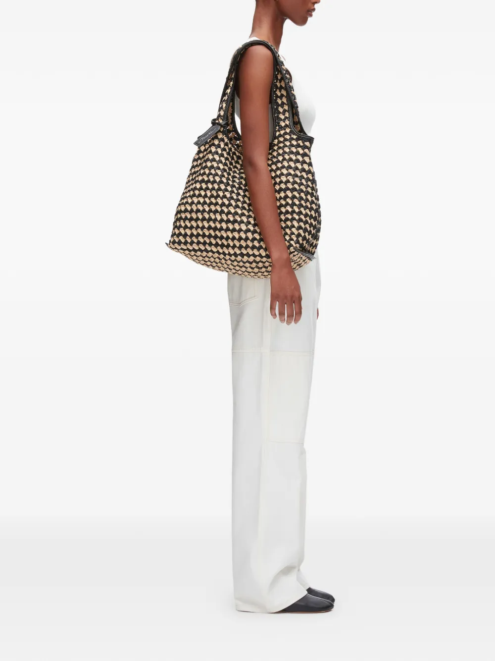 3.1 Phillip Lim Geweven shopper Zwart