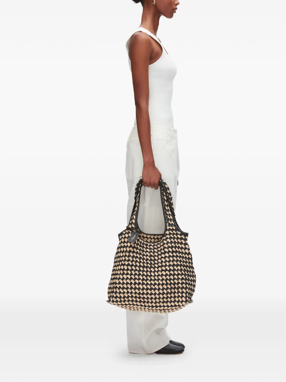 3.1 Phillip Lim Geweven shopper Zwart