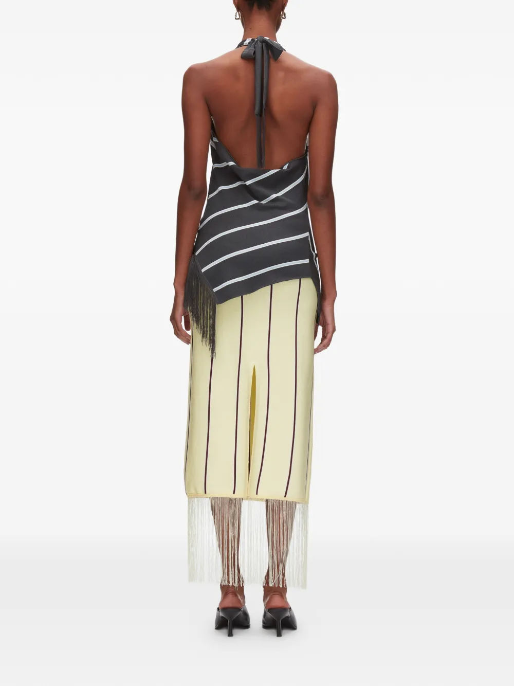 Striped Fringe Top