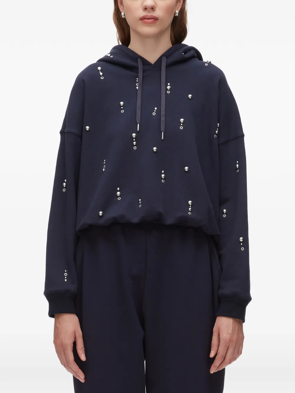 3.1 Phillip Lim Verfraaide hoodie Blauw
