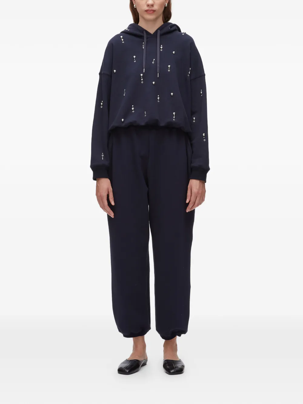 3.1 Phillip Lim Verfraaide hoodie Blauw