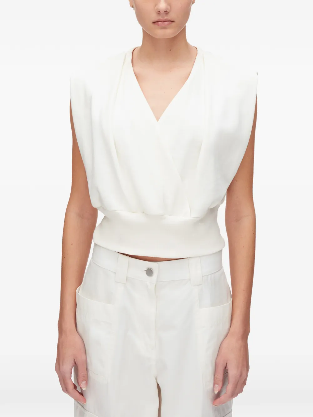 V-Neck Sleeveless Top