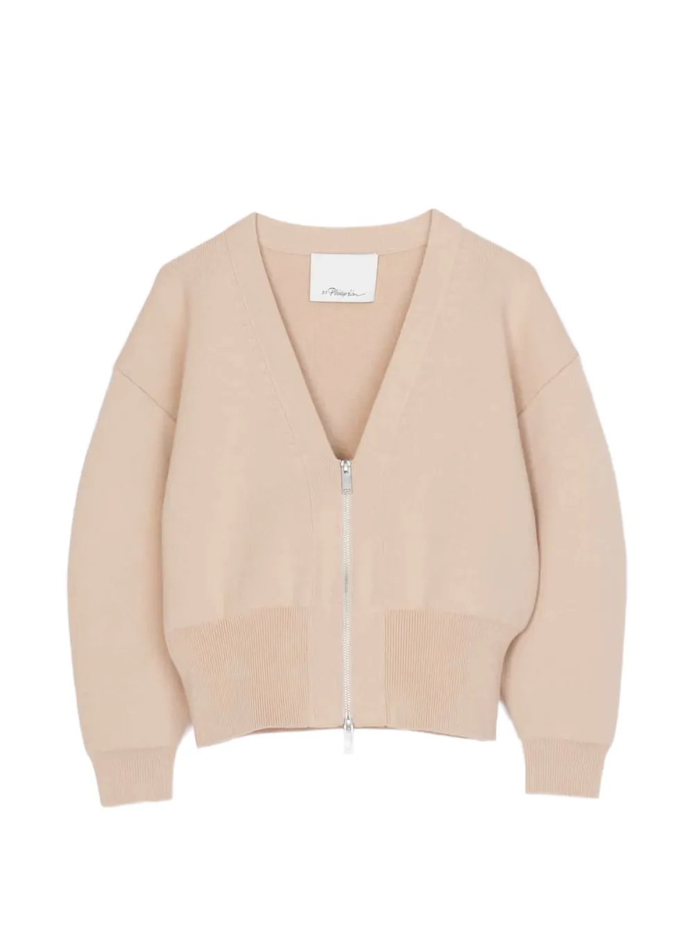 3.1 Phillip Lim V-neck zip-up cardigan - Toni neutri
