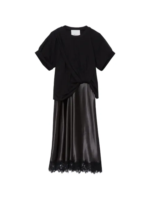 3.1 Phillip Lim knot lace trim midi dress