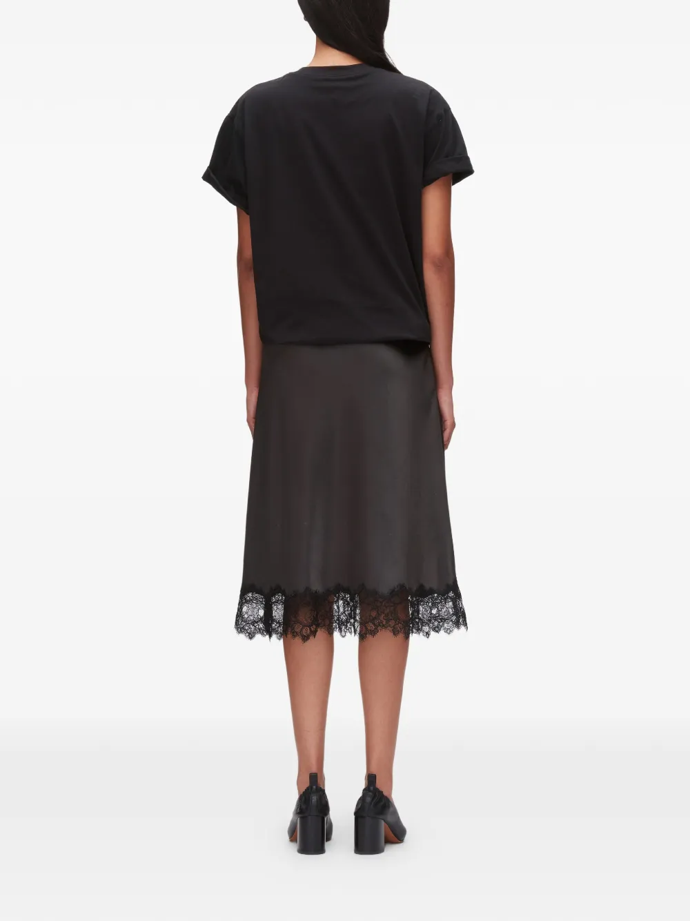 3.1 Phillip Lim Midi-jurk met geknoopte afwerking Zwart