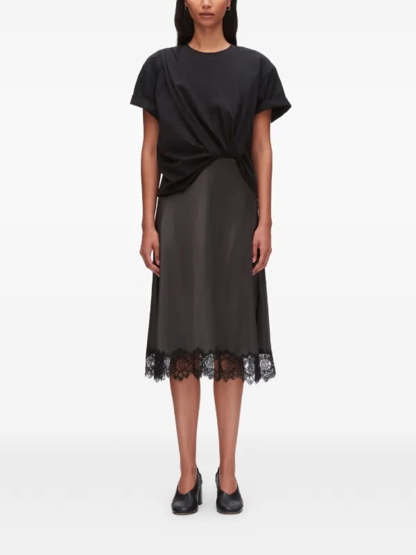 3.1 Phillip Lim ノットレーストリム ドレス | ブラック | FARFETCH JP