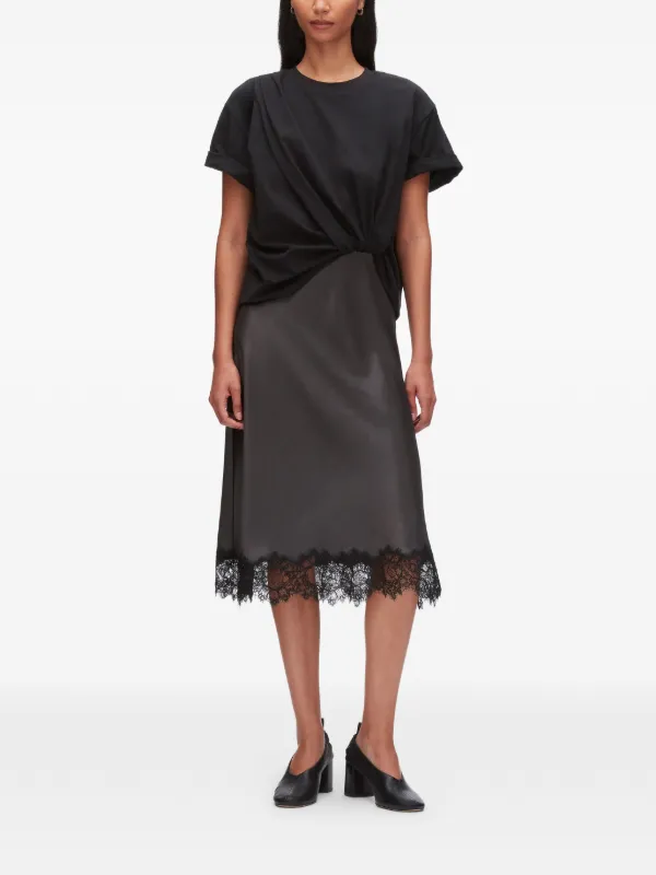 3.1 Phillip Lim ノットレーストリム ドレス | ブラック | FARFETCH JP