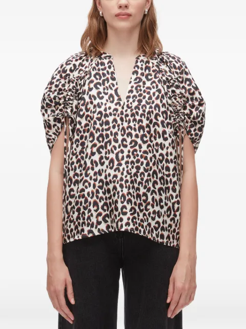 3.1 Phillip Lim animal print V-neck top