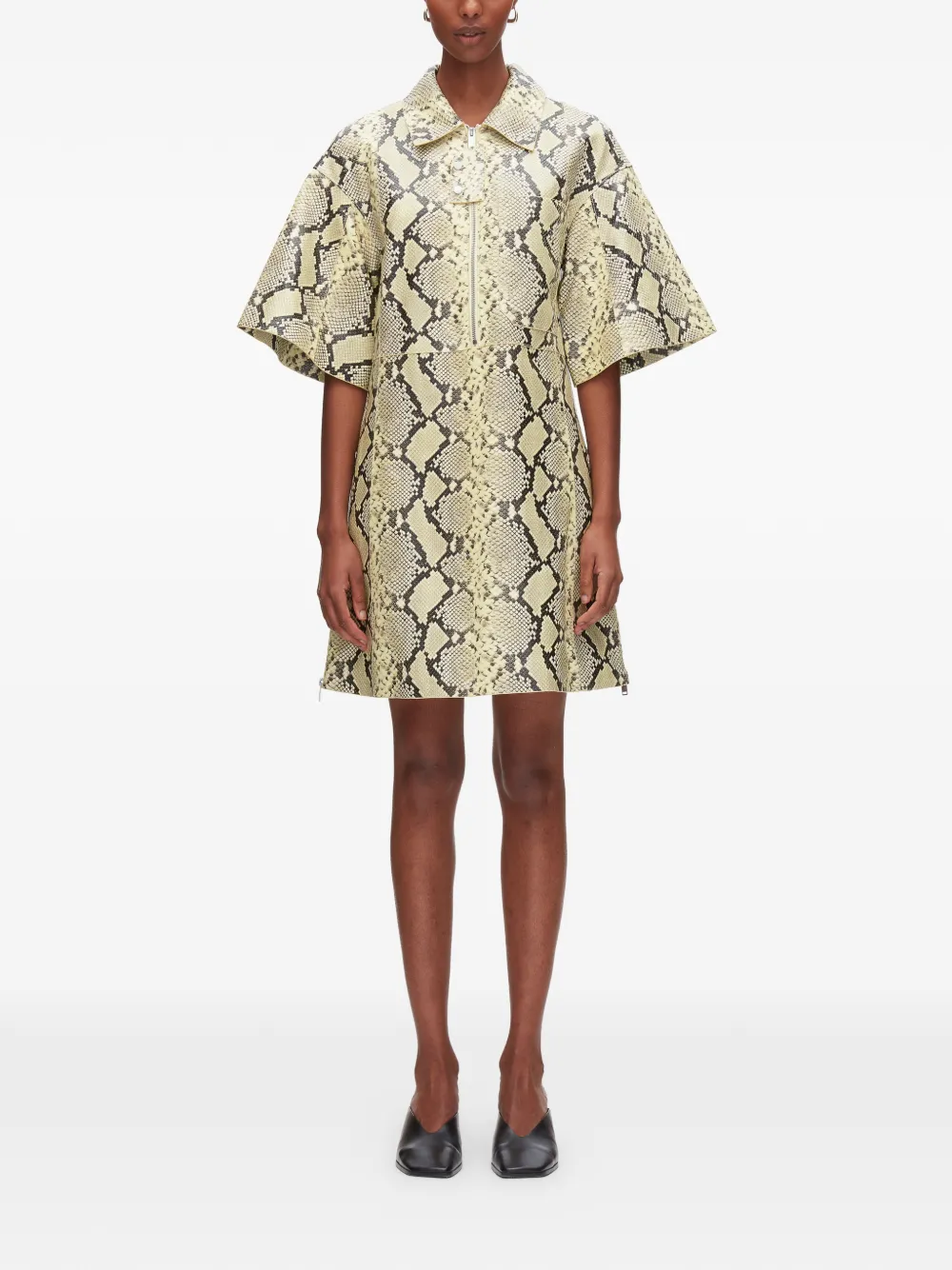 3.1 Phillip Lim Mini-jurk met ritssluiting Beige