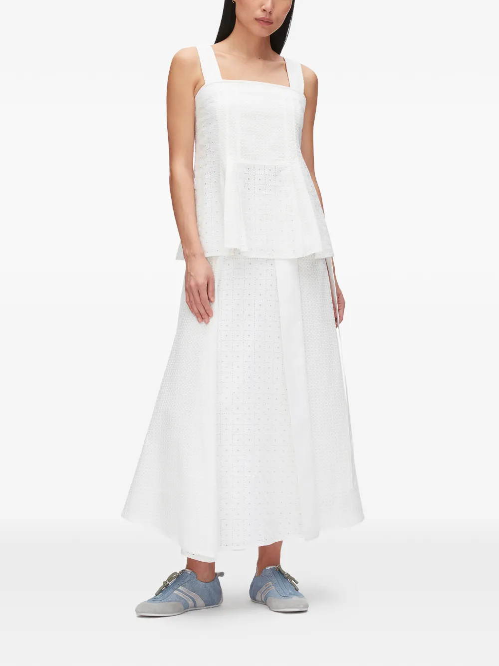 3.1 Phillip Lim Top met vierkante hals Wit