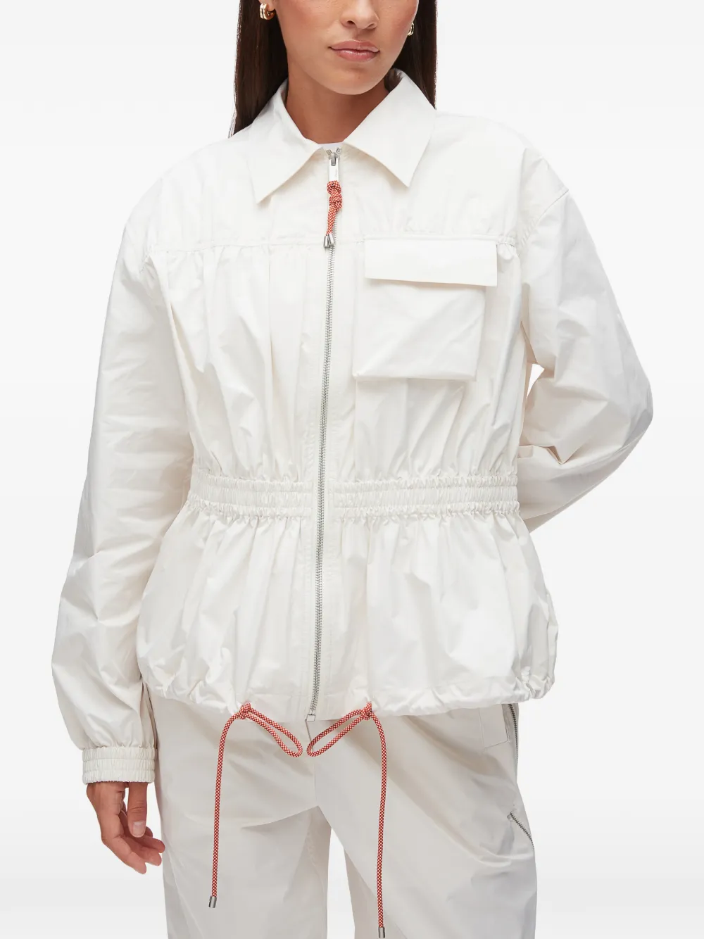 Drawstring Zip-Up Jacket