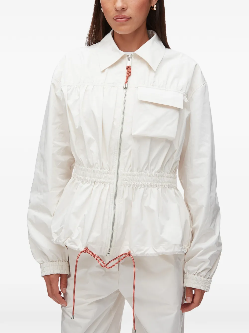 Drawstring Zip-Up Jacket