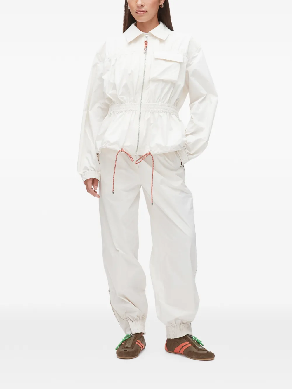  3.1 Phillip Lim Drawstring Zip-up Jacket - Neutrals 