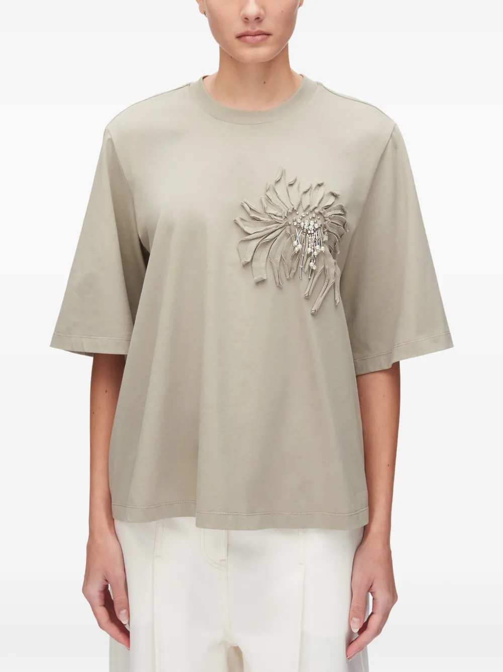 3.1 Phillip Lim Verfraaid T-shirt Groen