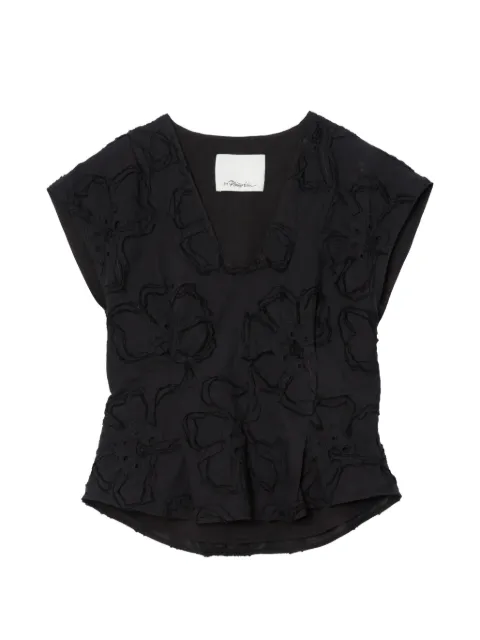 3.1 Phillip Lim floral V-neck blouse