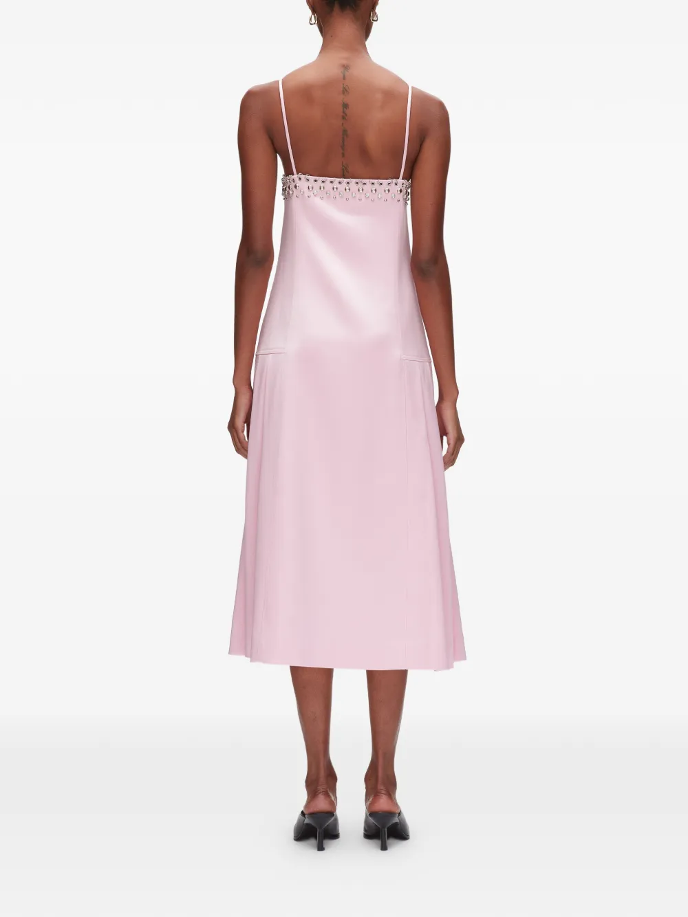 3.1 Phillip Lim Verfraaide geplooide midi-jurk Roze