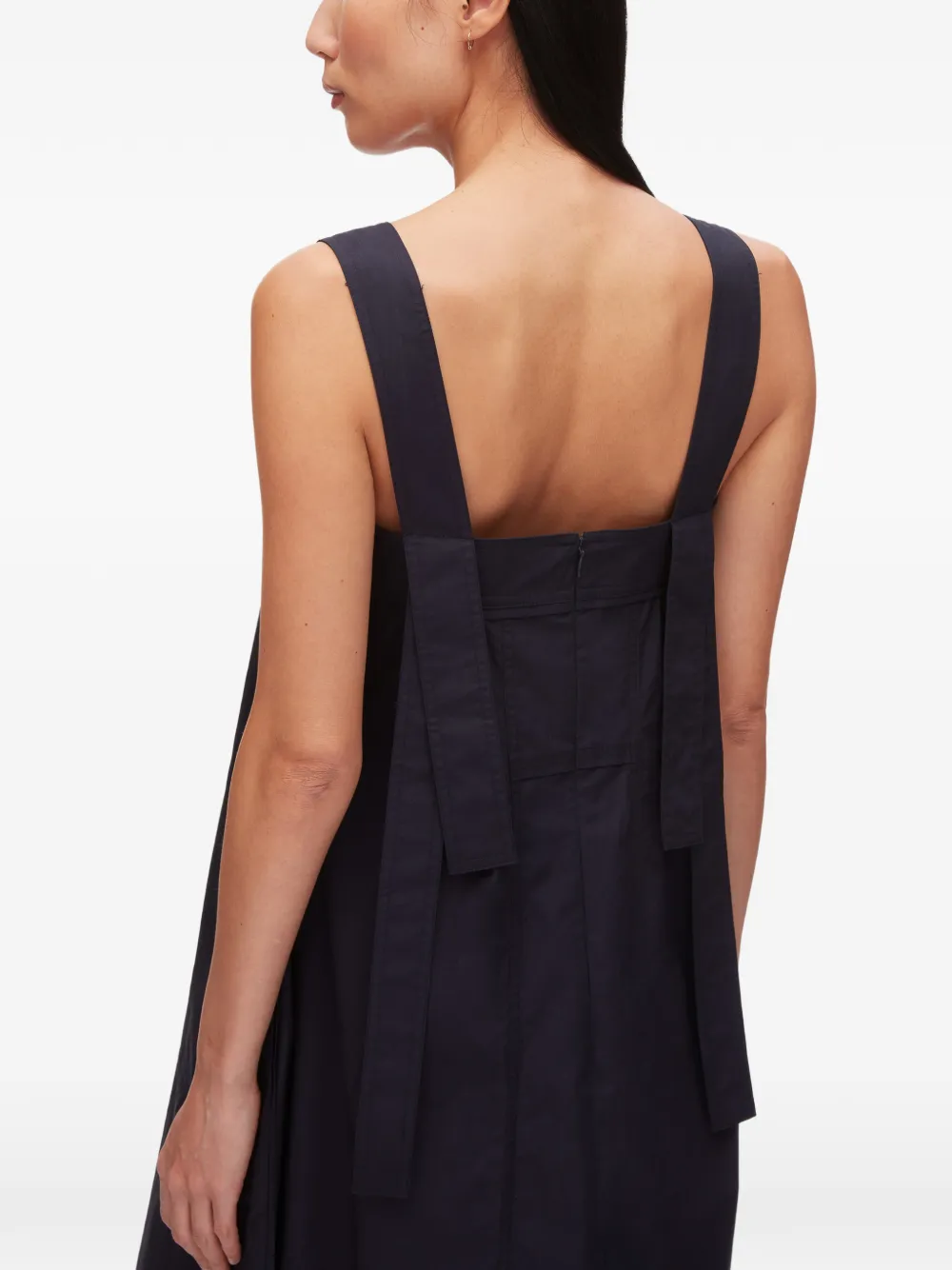 3.1 Phillip Lim Midi-jurk met vierkante hals Blauw