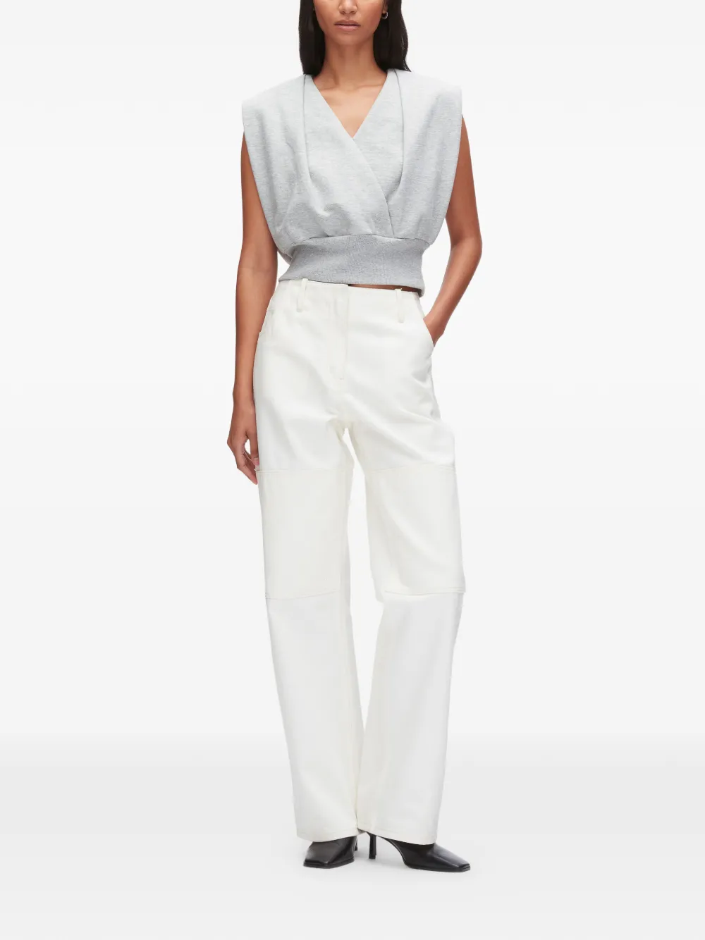 3.1 Phillip Lim Mouwloze top Grijs