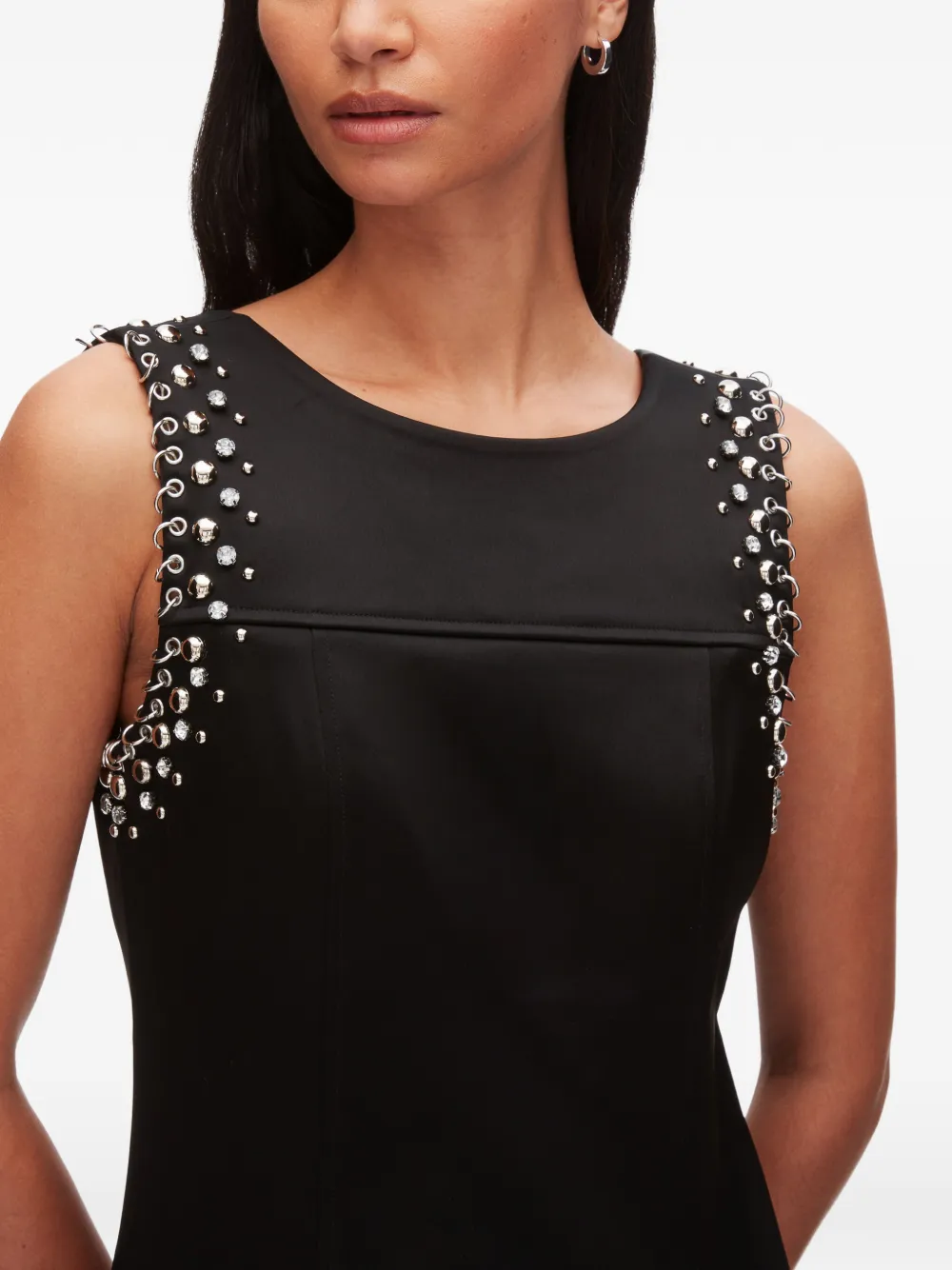 3.1 Phillip Lim Mouwloze midi-jurk Zwart