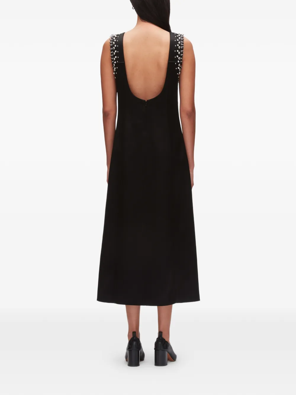 3.1 Phillip Lim Mouwloze midi-jurk Zwart