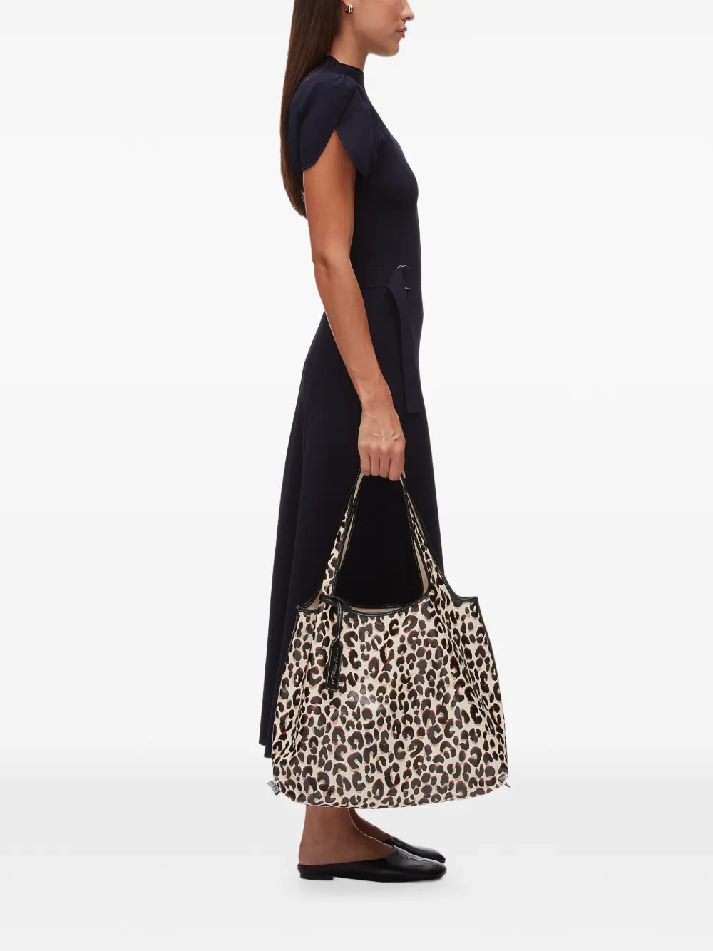 3.1 Phillip Lim Shopper met luipaardprint Beige