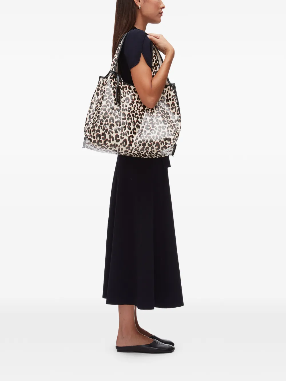 3.1 Phillip Lim Shopper met luipaardprint Beige